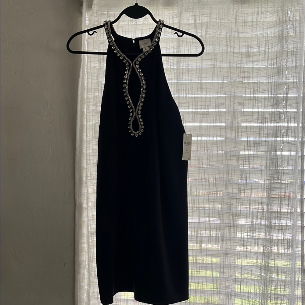 Elegant Black Embellished Dress